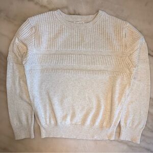 Boys' Striped Pullover Sweater - Cat & Jack Beige 6-7 small